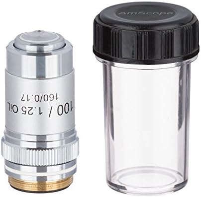 AmScope A100X 100X (Olaj) remek akromatikus Mikroszkóp Objektív