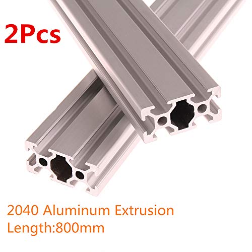 CHUANGNENG 2DB 800mm, 2040 Alumínium Profil Extrudálás Európai Szabvány T Típusú Eloxált Lineáris Vasúti 3D-s Nyomtató, CNC