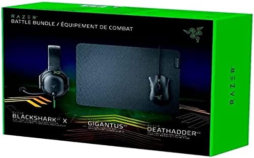 Razer Csata Csomag Gamer Készlet, DeathAdder V2 Gamer Egér + BlackShark V2 X Gamer Headset + Gigantus V2 Mousepad, Fekete