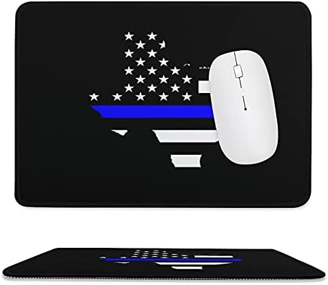 Texas Kék Vékony Vonal Zászló Egér pad Személyre szabott MousePads a Laptop Számítógépek Irodai Íróasztal Kiegészítők, 7.9×9.8