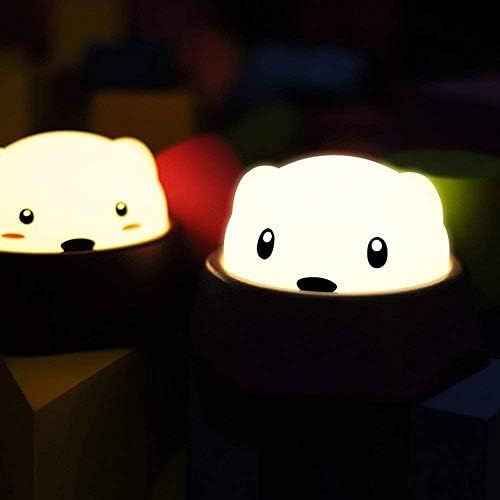 Méh Szép Mini Hörcsög Éjszakai Fény LED Töltés Hálószoba Éjjeli Lámpa Szoptatott Csecsemő Csecsemő Gyermek Kreatív Kis asztali