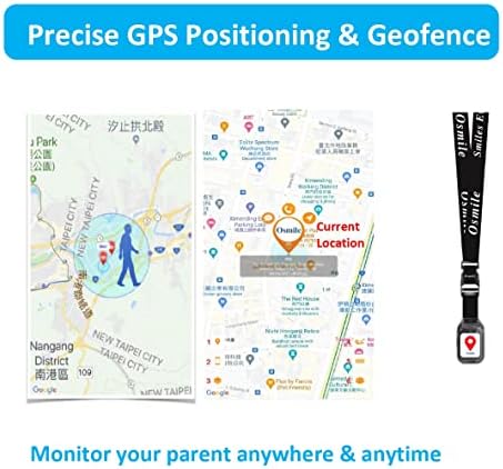 Osmile ED1000 GPS Anti-Elveszett Tracker a Demencia, az Alzheimer & Autista Betegek (GPS Óra Idős & Kölyök SOS Hívás Tracking