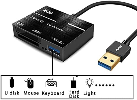 Nagysebességű Akár 500MB/s USB3.0 XQD SD Kártya Olvasó USB Hub Memória Adapter Sony Tartozék