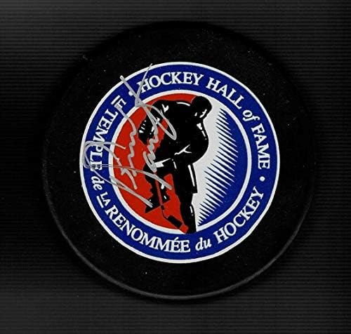 Bernie Szülő Aláírt Hockey Hall Of Fame Korong Philadelphia Flyers HOF - Dedikált NHL Korong