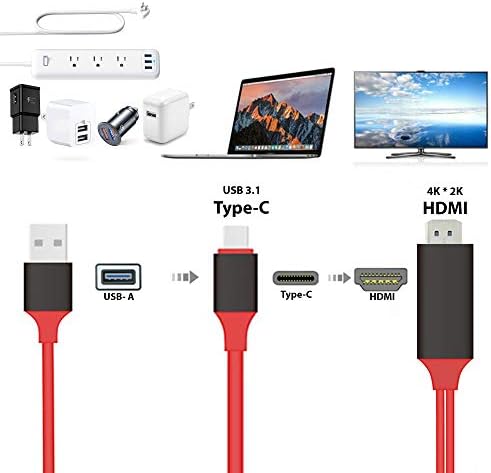 PRO USB-C HDMI-Kompatibilis Samsung Galaxy S23 a keletkező gőzt/ Ultr/Plus/ 5G a 4k-s a hálózati Port, 6ft Kábel Teljes 2160p@60Hz,