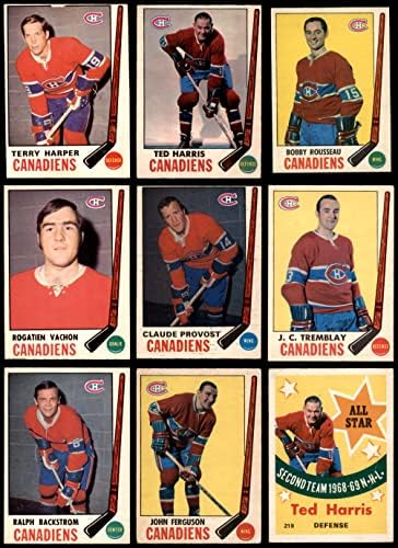 1969-70 O-Pee-Chee Montreal Canadiens Csapat készen áll Montreal Canadiens (Set) VG Canadiens