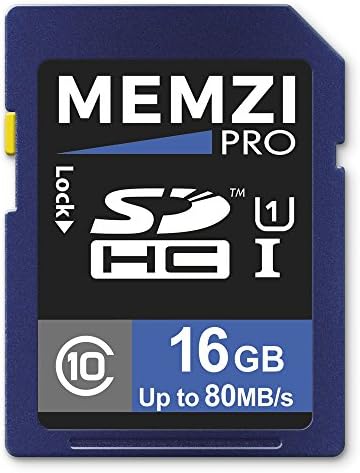 MEMZI PRO 16GB Class 10 80MB/s SDHC Memória Kártya Canon PowerShot A2600, A2550, A2500, A2300, A2200, A1400, A1300, A1200,