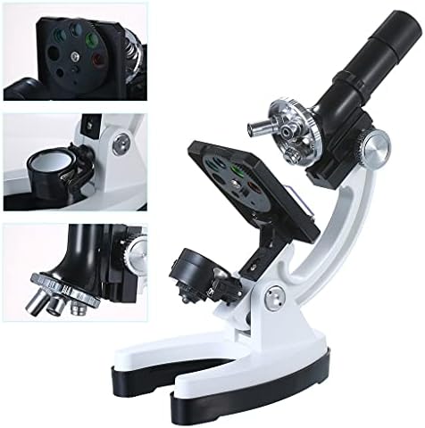 SAWQF HM1200 Nagy Felbontású Professzionális Fém Trinocular Mikroszkóp, Nagyító 100X-1200X Nagy Szemlencse a fényforrás