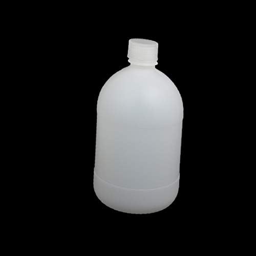 X-mosás ragályos 1000ml Műanyag Kerek Laboratóriumi Reagens Üveg Minta Tömítő Üveg Fehér(Botella de reactivo de laboratorio