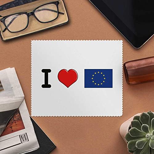Azeeda 2 x 'i Love EU' Mikroszálas Lencse/Szemüveg Tisztító Kendők (LC00018270)