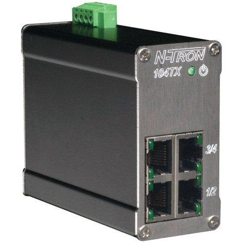 Vörös Oroszlán N-TRON 104TX 10/100BaseTX Ipari Ethernet-Kapcsoló 4 Port