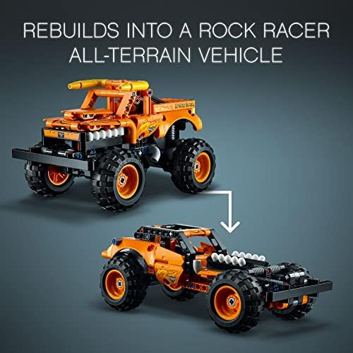 LEGO Technic Monster Jam Toro Loco 42135 2 1 Húzza Vissza a kocsit, hogy Ki Terepjárót játékautó, Építési Állítsa be a Gyerekek,