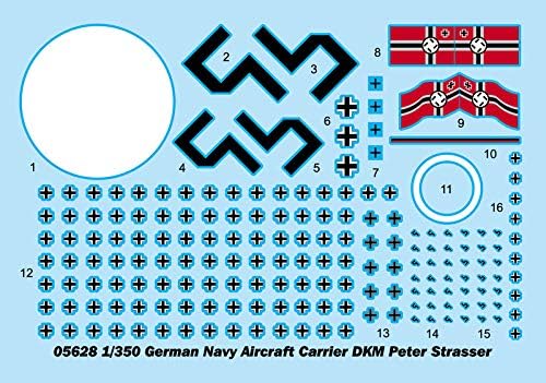 Trombitás Német Haditengerészet Légi Fuvarozó Dim Peter Strassen Modell Hajó