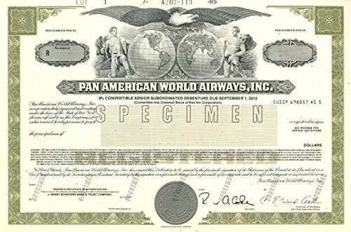A Pan American World Airways, Inc. - A Minta Bond