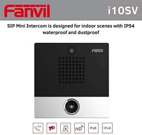 Fanvil i10SV SIP Mini Kaputelefon Célja a Beltéri Jelenetek, IP54 Vízálló porálló, illetve