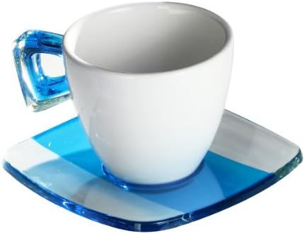 Omada M4214TC Türkiz Kristály Tér egy Csésze Tea, Készlet 4