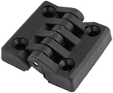X-mosás ragályos Fekete Egyetlen Fém Tengely, Műanyag Miniatűr Ajtó cső cső Zsanérok(Bisagras de puerta de plástico en miniatura