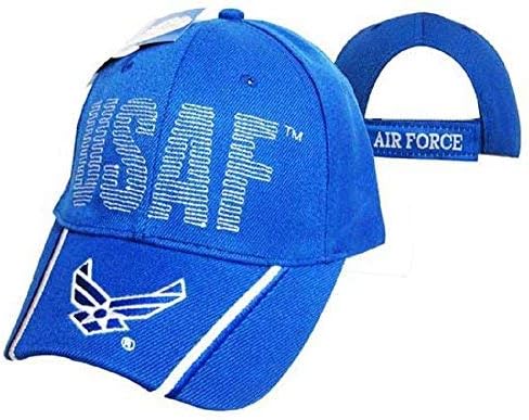 Az AMERIKAI légierő Szárnyak USAF Varrott Royal Kék Hímzett Sapka Kalap 597C