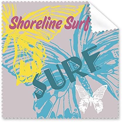 Nyári Partvonal Surf Pillangó tisztítókendővel Telefon kijelzőjén Szemüveg Tisztító 5db
