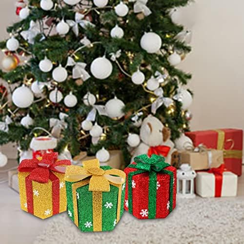 Karácsonyfa Dekoratív Ajándék Dobozok - Alá A Karácsonyfa Jelen Doboz Dísz Karácsonyi Dekoráció Ajándék Doboz Beltéri Kültéri