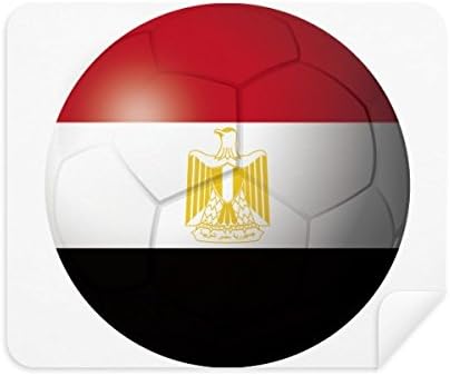 Egyiptom Nemzeti Zászló labdarúgás Labdarúgás tisztítókendővel Képernyő Tisztító 2db Velúr Szövet