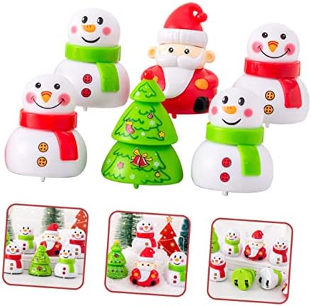 Toyvian Karácsonyi Húzza Autó Betlehemes Dekoráció Gyermekek Ajándék 6db Santa játékautó Mini versenyautó Játékok Kedves