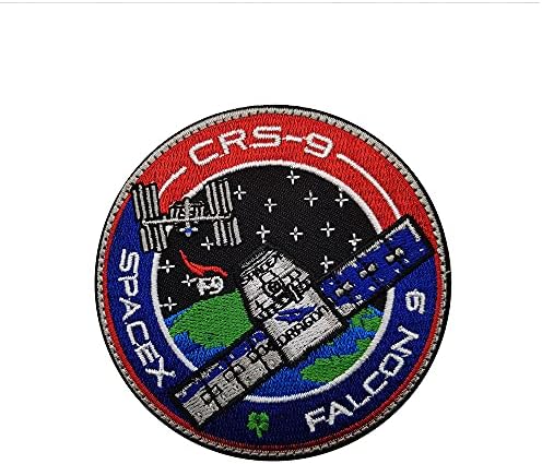 Készlet 10 SPACEX CRS Falcon 9-es Patch Sárkány Tér Explorer Decalse Taktika Katonai Varrni A Jelkép Kabát, Mellény, Kalap