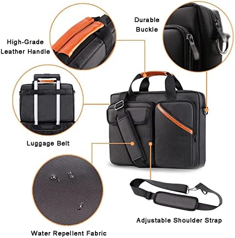 Dió 13.3-15.6 Multifuntional Üzleti Számítógép, Laptop táska, Unisex Tágas Laptop Sleeve Váll Messenger Bag (Szín : Egy,