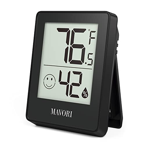 MAVORI® Beltéri Hőmérő Digitális Páratartalom Pontos Mért Értékek Páratartalom Mérő szobahőmérőt, Otthoni, Pontos Hőmérséklet-Páratartalom