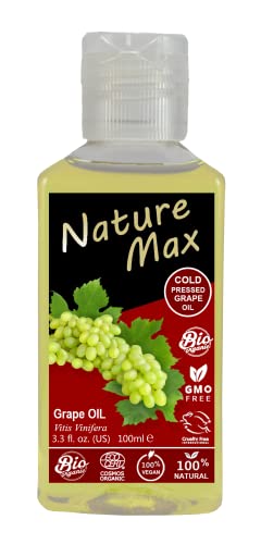 A természet Max Szőlő Olaj, Organikus, Természetes Hígítatlan Pure Skin Care & Haj Hidegen Préselt Prémium Minőségű (1Pack
