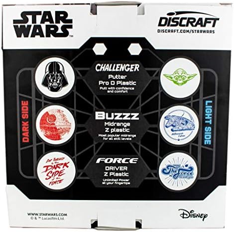 Discraft 3-Pack Disc Golf Szett (Star Wars - Sötét Oldala) [Sofőr, Középkategóriás & Putter]