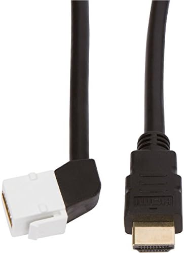 Vevő Pont HDMI Keystone Kábel, 6 láb (1,8 m) 28 AWG, az Ethernet -, Női -, Férfi (1, 90 Fokos)