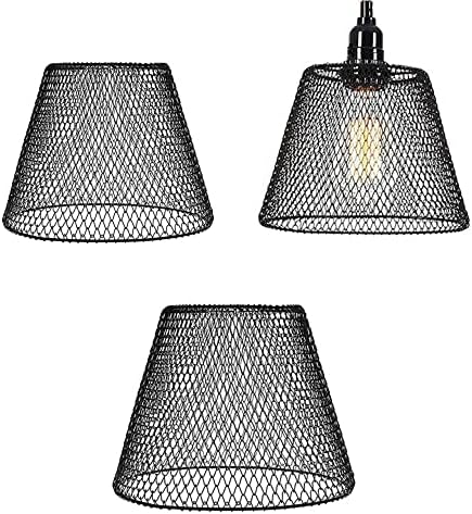Fém Lámpa Ketrec, Klasszikus Lámpa Őr Medál String Lámpák Ipari Csillár Mennyezeti Lámpatest Lámpa Árnyékában (3 Csomag)