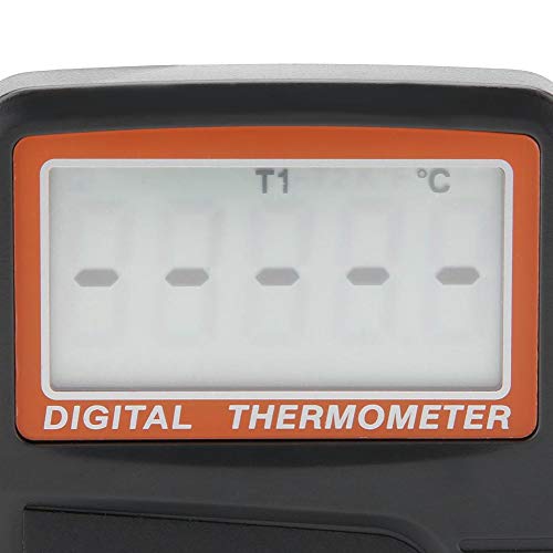 6802II Digitális LCD Hőelem K-Típusú Hőmérő Hőmérséklet Mérő -50°C-1300°C kétcsatornás Mini K Típusú 2 Hőelem-Érzékelők