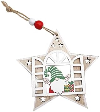 Fából Készült Karácsonyfa Medál Fa Üreges Karácsonyfa Hópehely Medál Bell Karácsonyfa Csillag Medál Karácsonyi Dekoráció