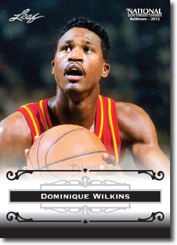 2012 Levél HOF Baltimore-i Nemzeti Sport Gyűjtő Promo DW1 Dominique Wilkins - Atlanta Hawks (Basketball Hall of Fame)(Gyűjthető