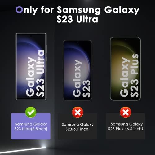 Asstar 2 Csomag Samsung Galaxy S23 Ultra Adatvédelmi képernyővédő fólia,9H Keménységű Edzett Üveg kijelző Védő fólia Samsung