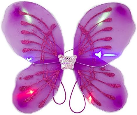 blinkee Fény Fukszia Tündér Pillangó Szárnyak LED Halloween Jelmez Csokit vagy Csalunk