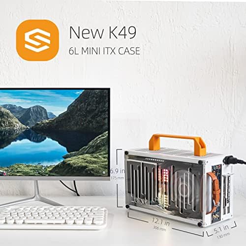 SGPC Itx Mini Esetben - Új K49(Acél)/Korszerűsített Változata, K55,Teljes Méretű GPU Kompatibilis,2 Kezeli,Szellőző Panel