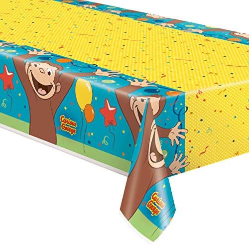 Egyedi Curious George Party Kellékek Bundle Csomag Tartalmaz 2 Műanyag Retangular Táblázat Tartalmazza