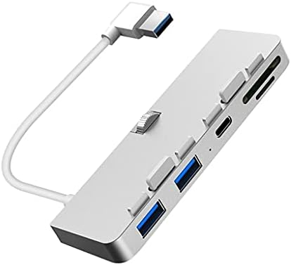 ZHUHW Többfunkciós USB Elosztó，Alumínium Ötvözet USB 3.0 Hub Elosztó Adapter SD/TF Kártya Olvasó